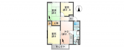 間取はファミリー世帯に適した広さと部屋数が有ります。