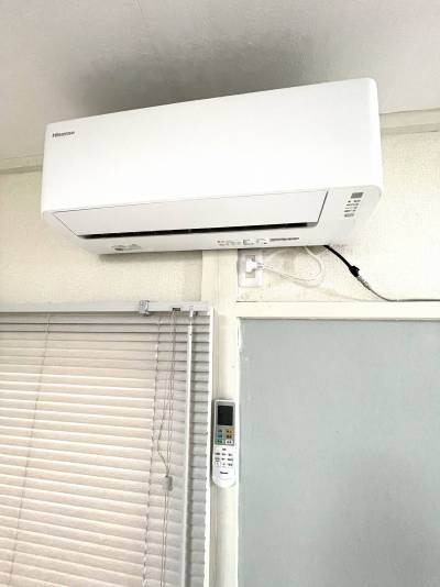 1階のエアコンは200ボルト仕様でLDKで快適に過ごせます。