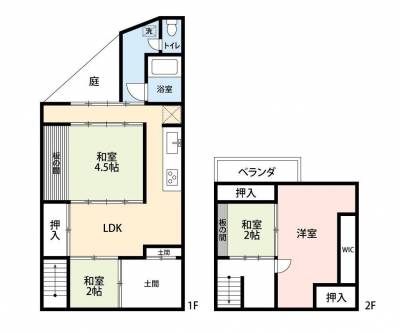 滋賀県大津市 大津市松本１戸建ての間取り図