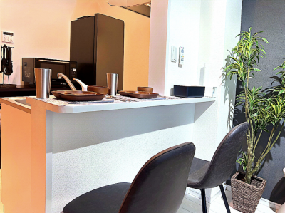 お洒落なカウンターキッチンで会話も弾みます♫