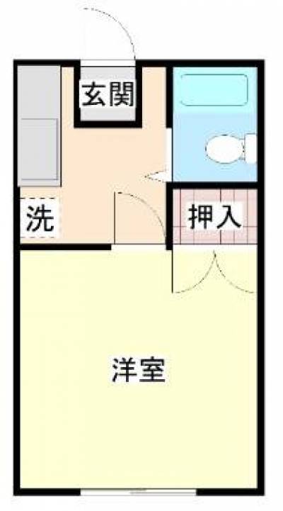 福島県福島市 カーサミカワ103の間取り図