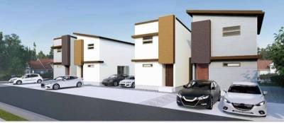 各戸駐車スペース4台
屋外EV充電、防水コンセント有り