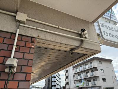 防犯カメラ３台あります