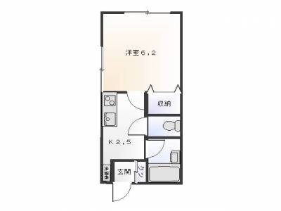 東京都世田谷区 メゾン錦Ⅱ105の間取り図