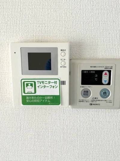 モニターフォン設置で防犯面も安心