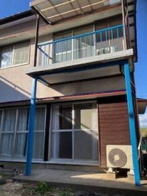 中庭から見たベランダ