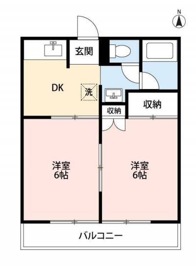 埼玉県久喜市 久喜サンハイツ203の間取り図