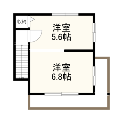2階の間取り図です。