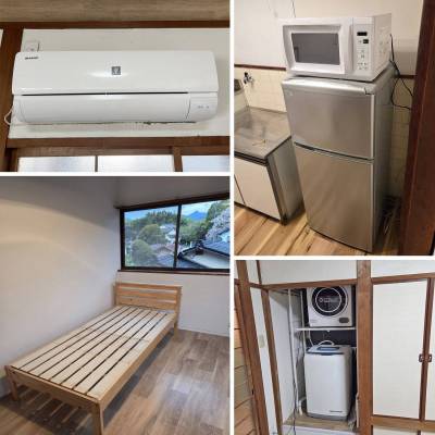 充実の家具家電付き物件ですぐに生活をスタート！