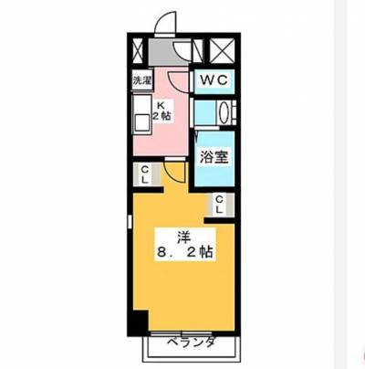 独立洗面台とキッチンに冷蔵庫設置スペースがございます。