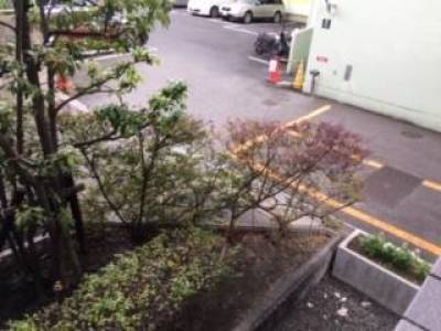 
ベランダより地上とベランダの高低差1,2ｍ