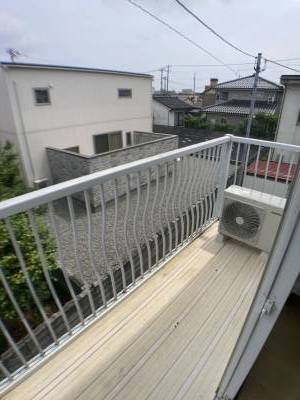 眺望の良いバルコニー付き