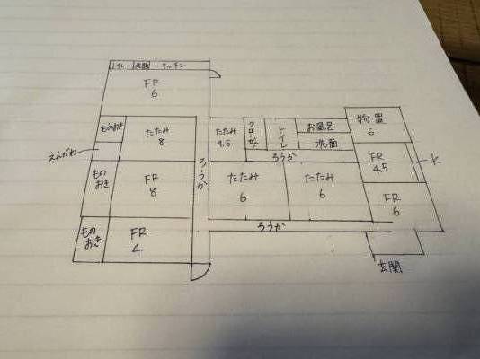 兵庫県丹波市 丹波市山南町青田字中屋敷の間取り図