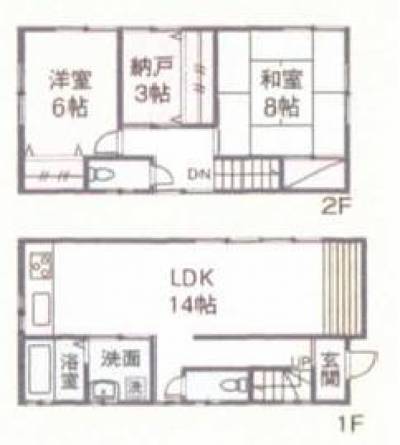 ２F和室は、洋室に変更しています