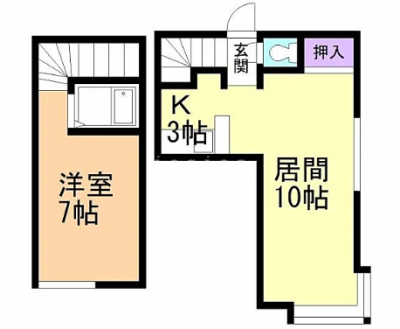 北海道札幌市北区 アメニティーライフ318101の間取り図
