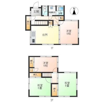 神奈川県横須賀市 グリーン海　横須賀浦賀の間取り図