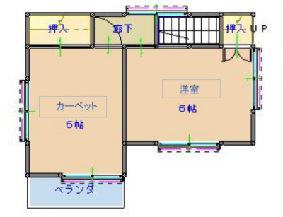 ２階間取図