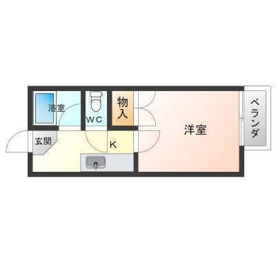洋室は広々8帖で収納たーっぷり！