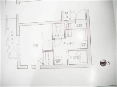 パステージ大正２０２　間取り図