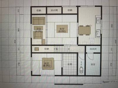 1階の間取り図です。
