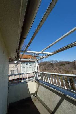 解放感のあるベランダです