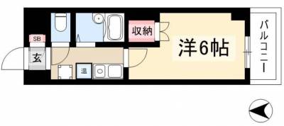 バス/トイレ別の間取りです。