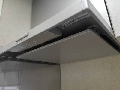 キッチン内お掃除楽々新型換気扇。いつもきれいが保てます！