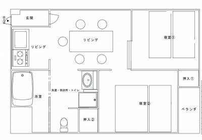 京都府京都市中京区 森ビル33号室の間取り図