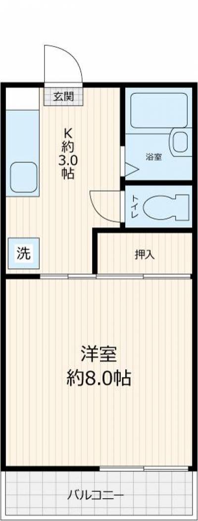 埼玉県さいたま市西区 クリード指扇202の間取り図