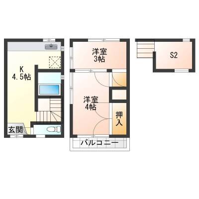 小さな戸建ですが、ユニークな使い方、住み方が出来そうです。