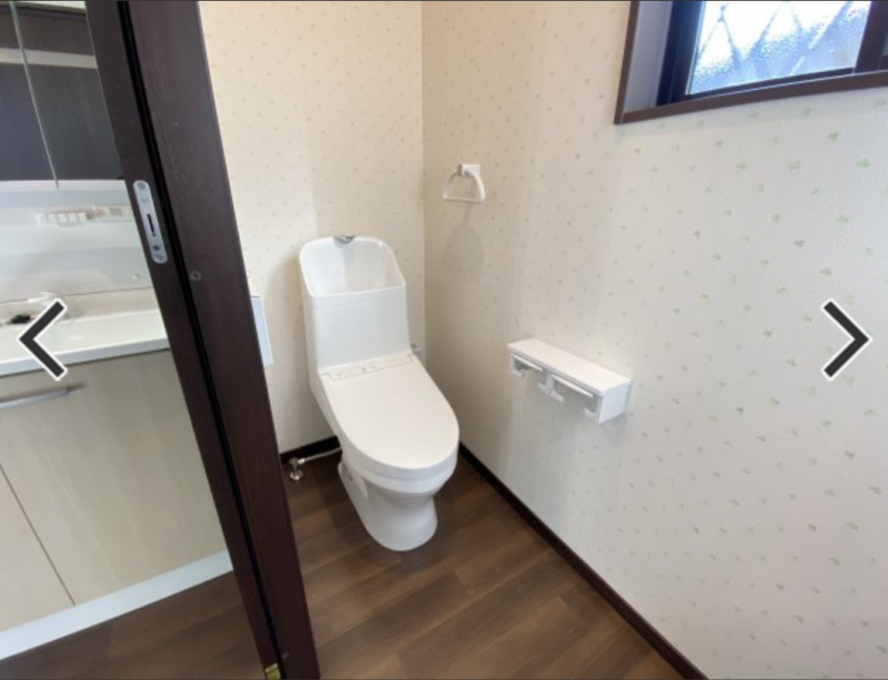 慌ただしい朝に有難い!1Fと2Fにトイレ有スタンドも有