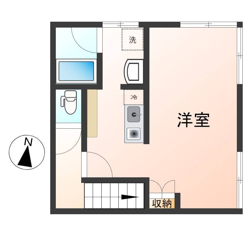一人暮らしなら十分ゆったり30㎡！