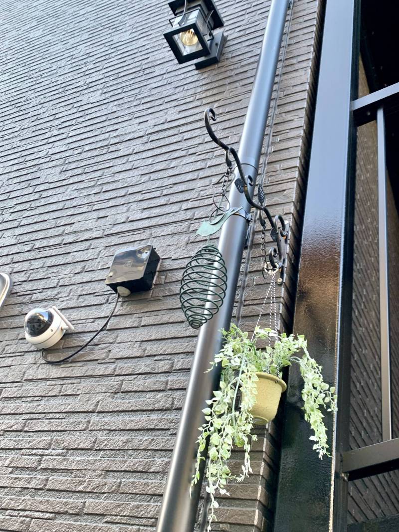 防犯カメラとエクステリア