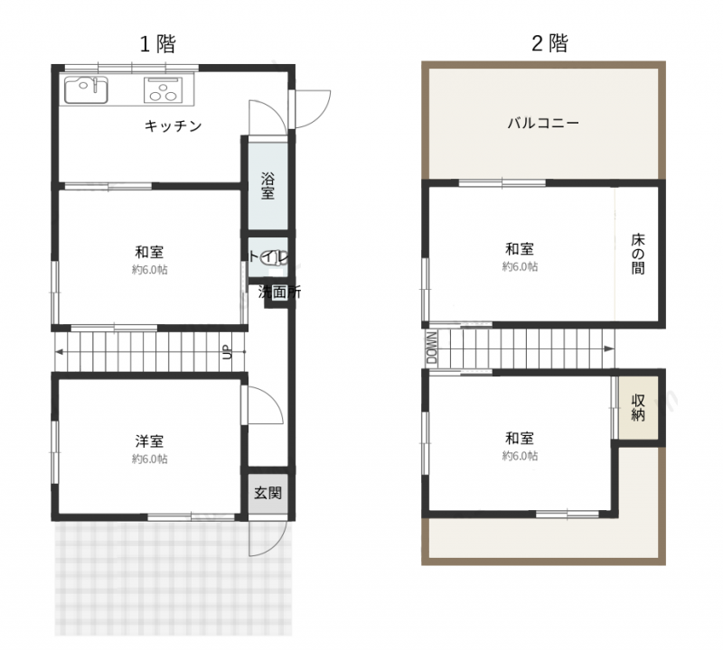 ４DKの広々間取りで複数人でもゆったり♪