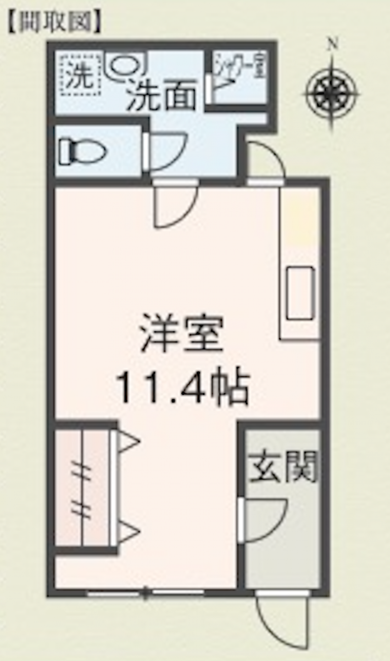 1.5畳の広々土間で自転車も屋内保管可能です