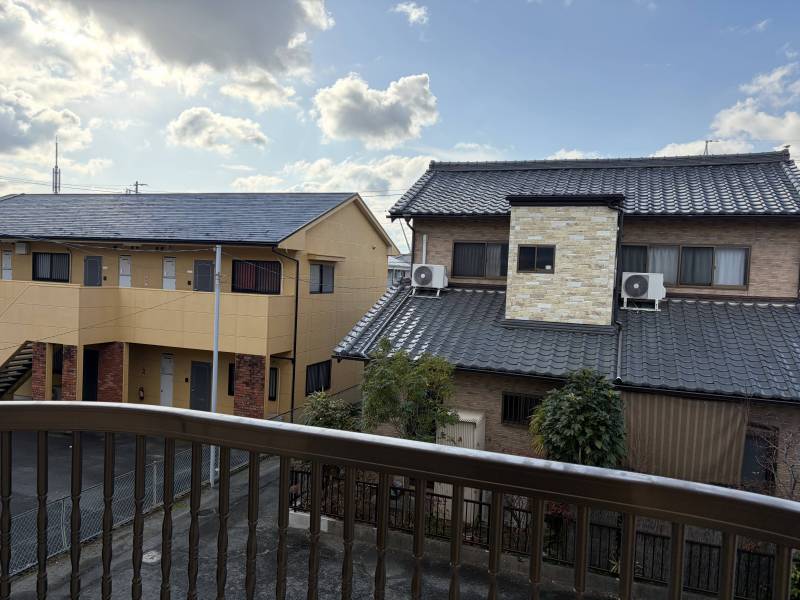 バルコニー、日当たり良好です