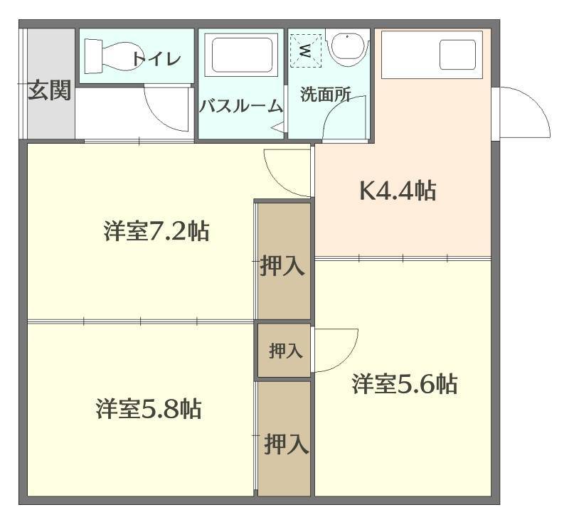 ※同タイプのお部屋のものとなります。
