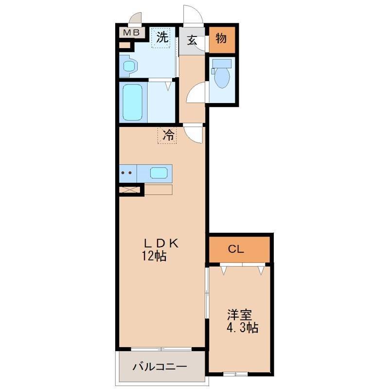 1LDK40㎡の広いお部屋です！