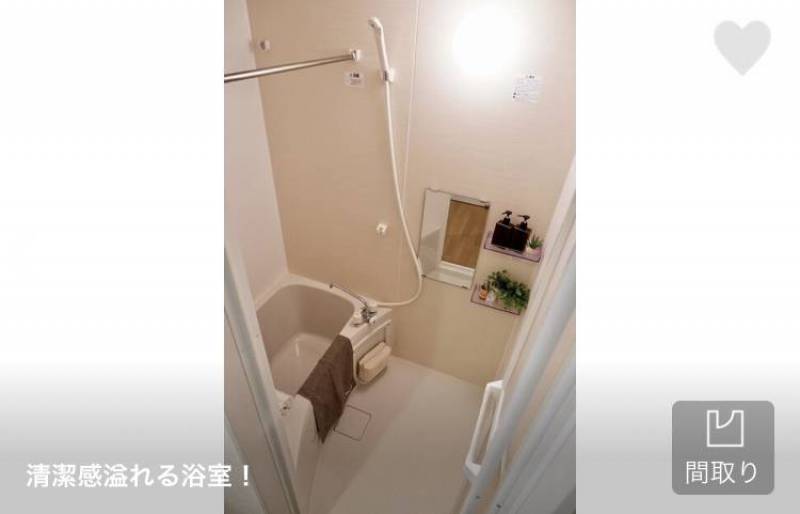 清潔感あふれる浴室。