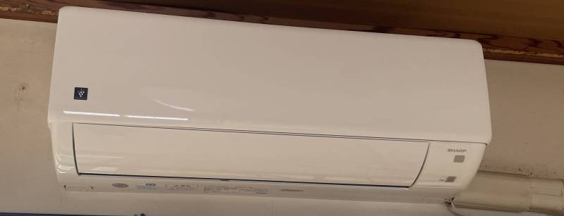 2024年製の大型エアコンで夏も冬も快適です