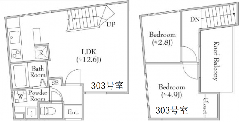 広々のメゾネット型２LDKです‼️