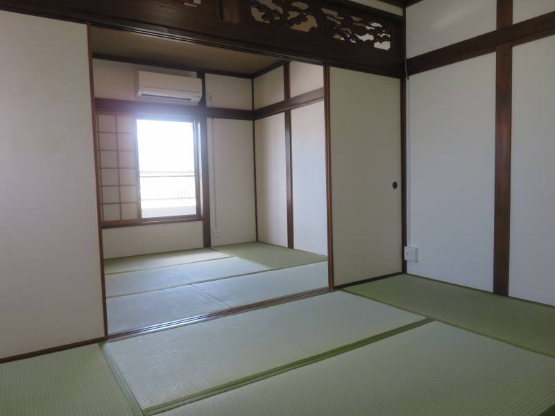 ３階和室（エアコン付き・クリーニング済み）畳表替/襖一部張替
