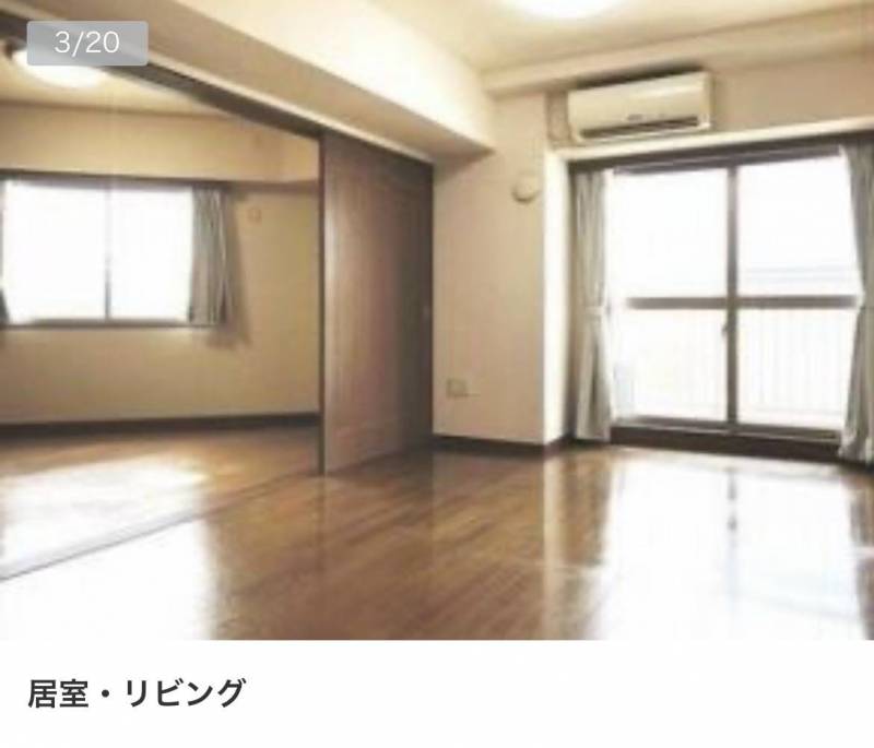 リビングと東側洋間。扉を開ければ広々LDKになります