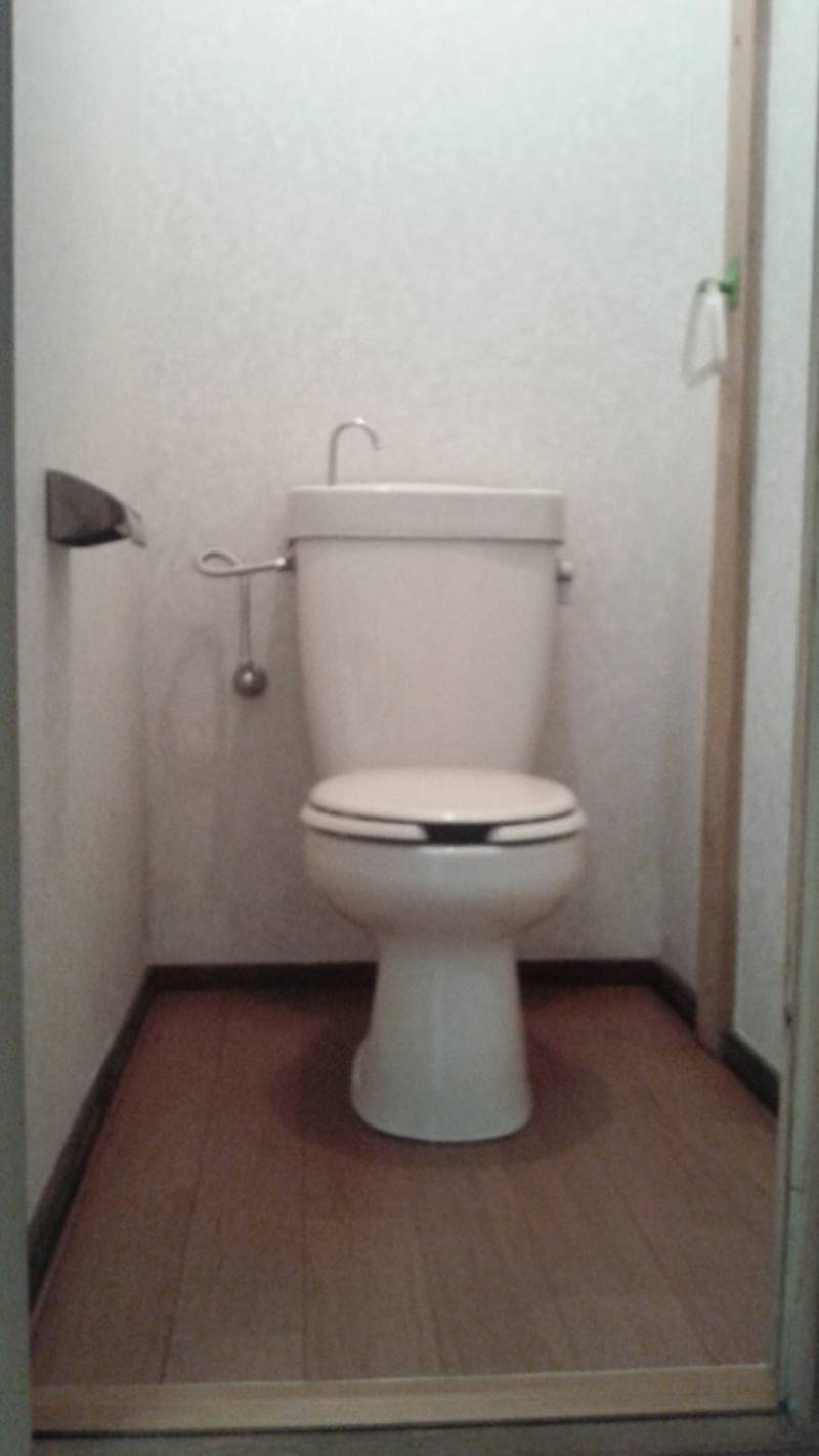 トイレの床も未使用フローリング
