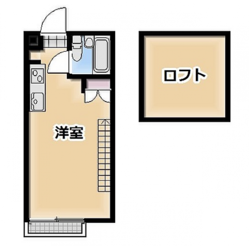 暮らしやすい間取り！ロフト付き（部屋に寄ります）