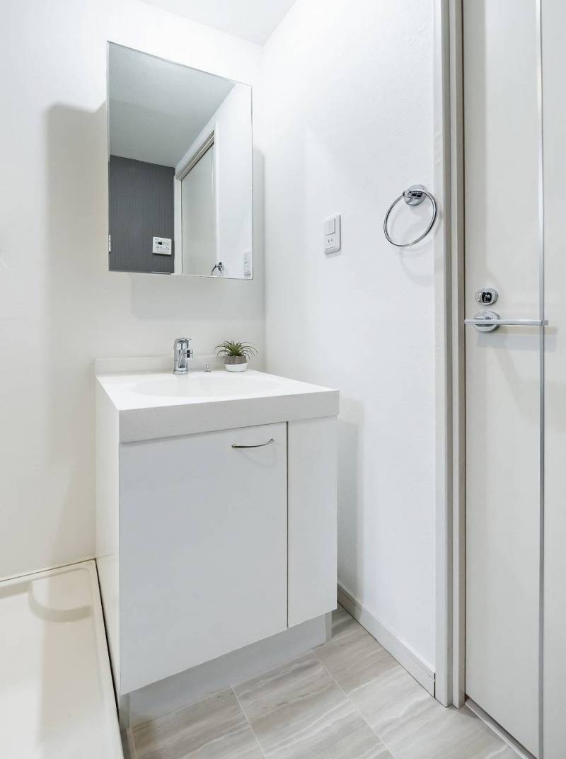 清潔感のある洗面台