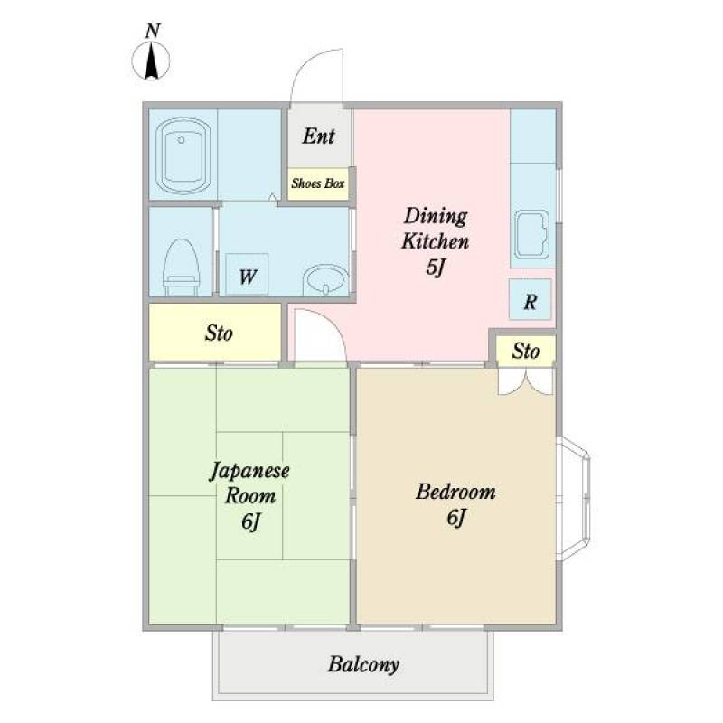 2DK 39.93m2
和6 洋6 DK5