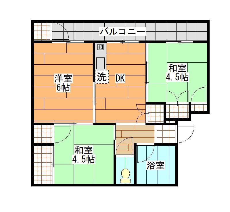 洋室はクッションフローリングになっていてフカフカです♪