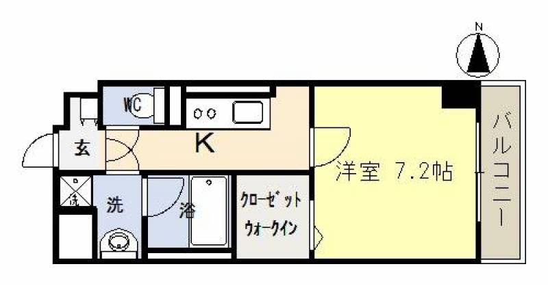 東向き7.2帖のお部屋です