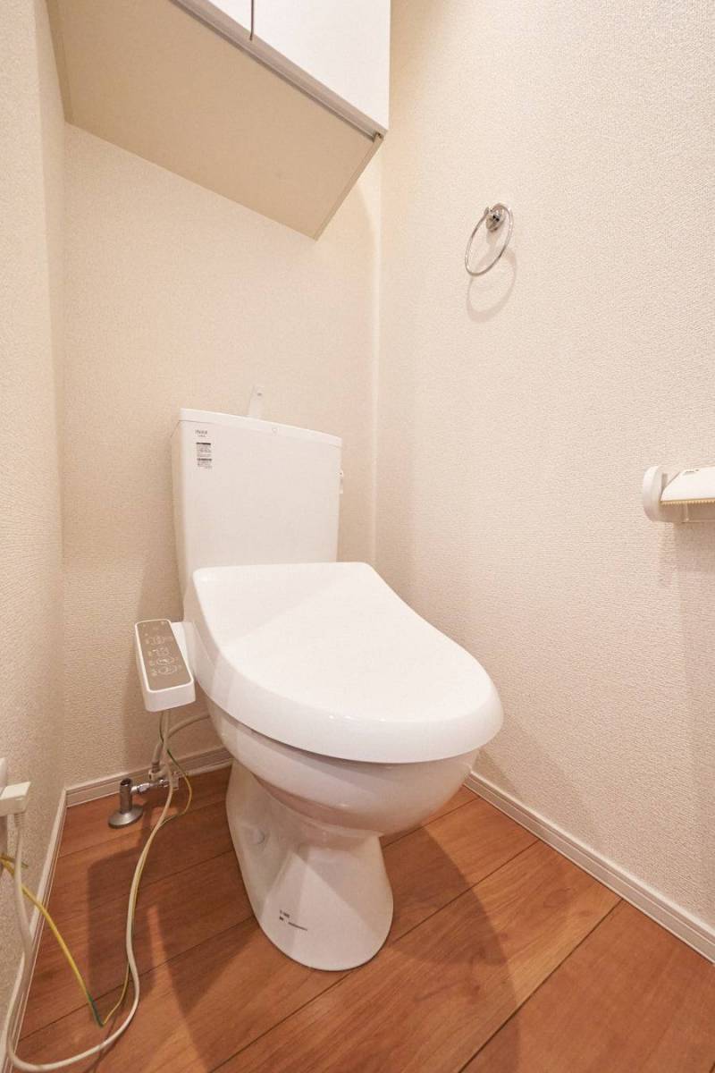 トイレもピカピカで清潔感にあふれています